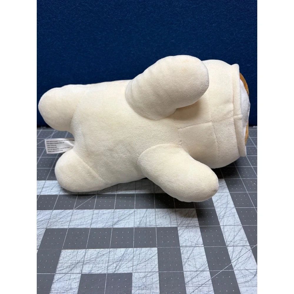 Linzy Toys Smoochy Pals Plush Dog in Cow Costume Hood Stuffed Animal Brown White
